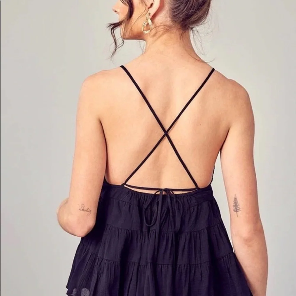 Mustard Seed Tiered Jacquard Cami NWT - Picture 2 of 5